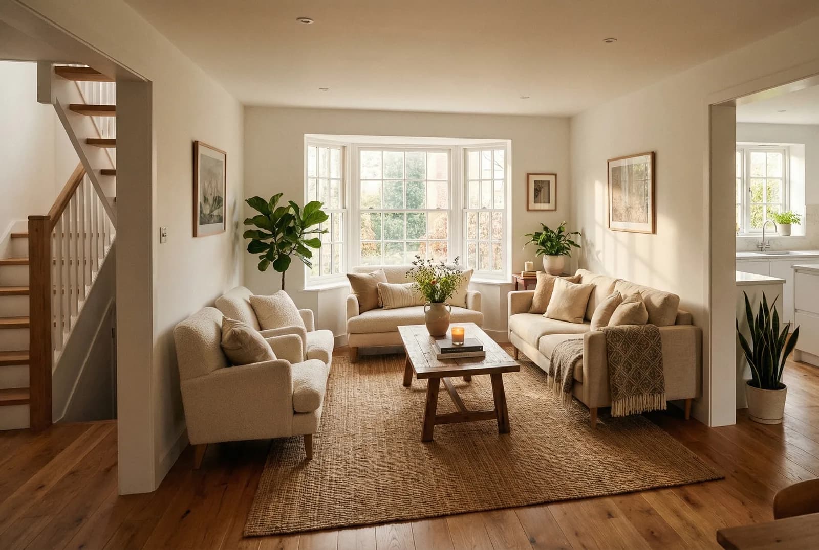 Living room design for the Milton Keynes family home