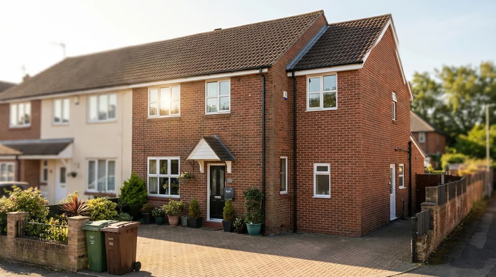 Street view of the extended family home in Wigan