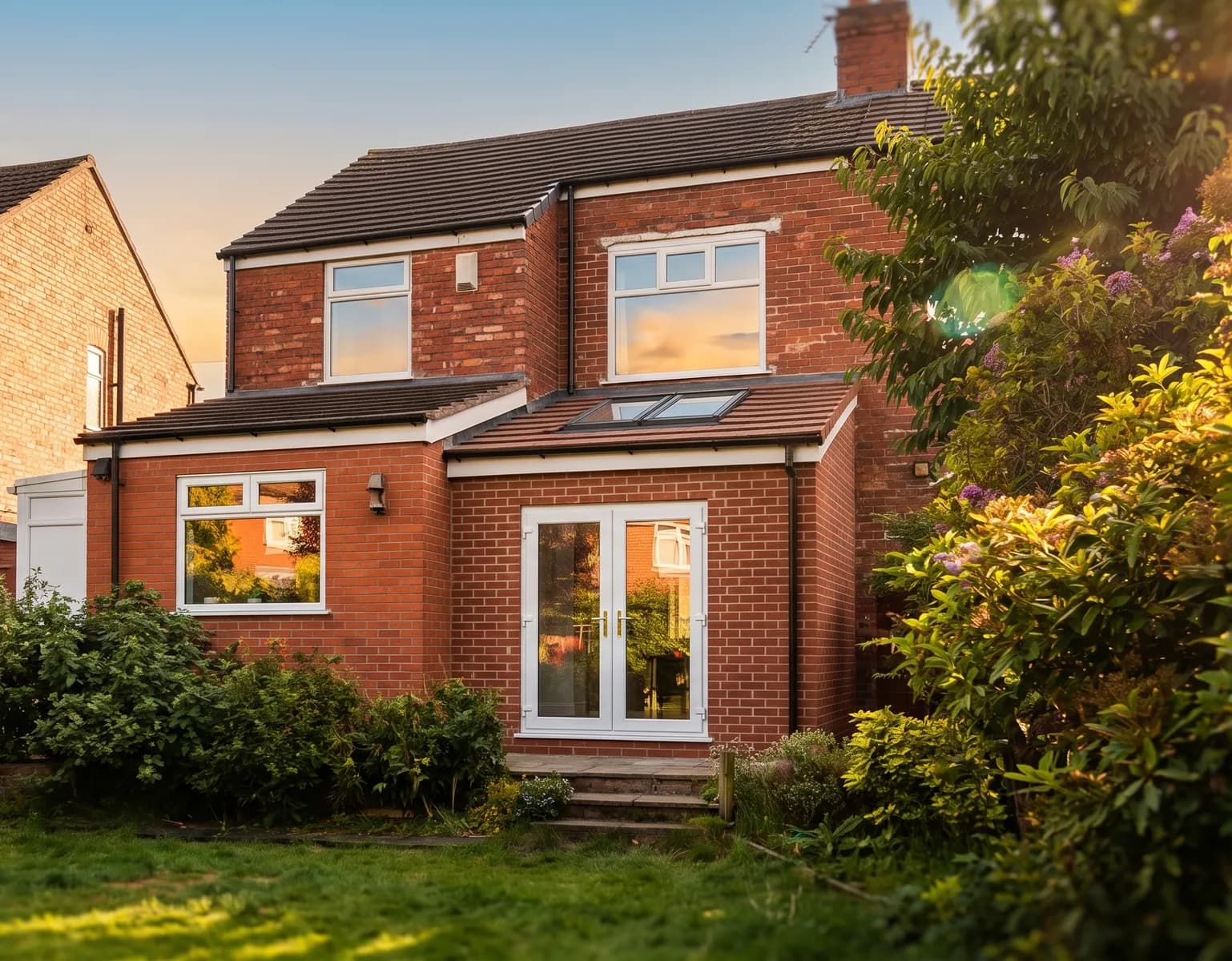 Design visualisation of the rear extension for a family home in Cheadle Hulme